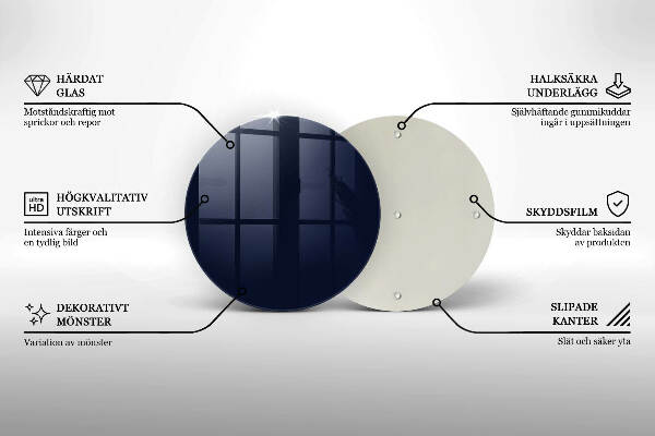 Unterlage für Kerzen Marineblaue Farbe