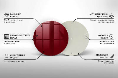 Grabkerzen Unterlage Burgunderrote Farbe