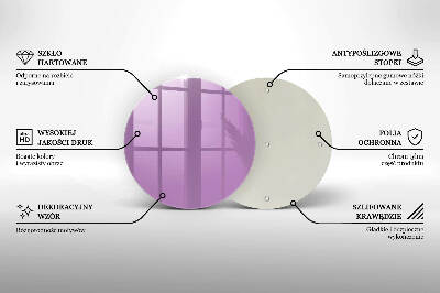 Unterlage für Kerzen Violett