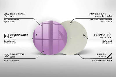 Unterlage für Kerzen Violett