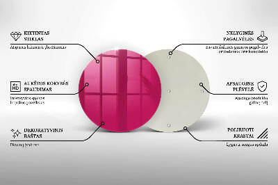 Unterlage für Kerzen Rosa Farbe