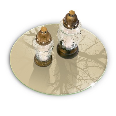 Grabkerzen Unterlage Beige