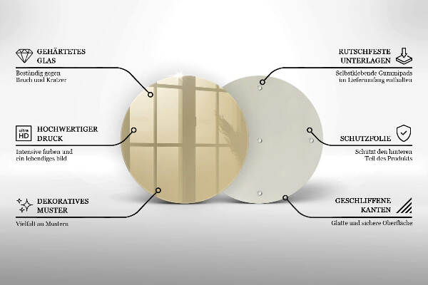 Grabkerzen Unterlage Beige