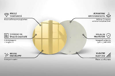 Unterlage für Kerzen Gelbe Farbe