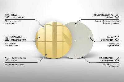Unterlage für Kerzen Gelbe Farbe