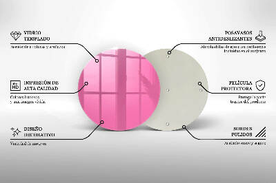 Grabkerzen Unterlage Rosa Farbe