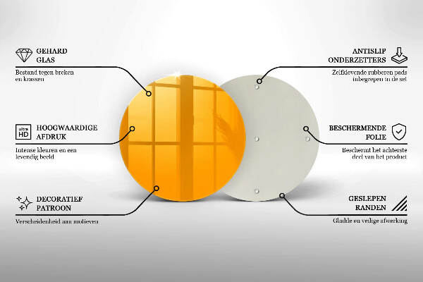 Grabkerzen Unterlage Dunkelgelbe Farbe
