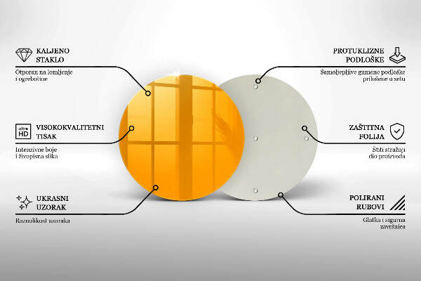 Grabkerzen Unterlage Dunkelgelbe Farbe