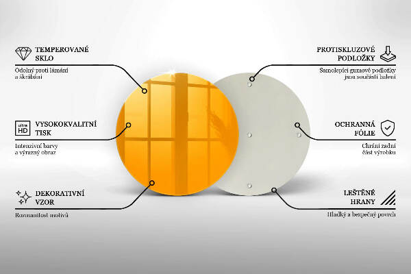 Grabkerzen Unterlage Dunkelgelbe Farbe