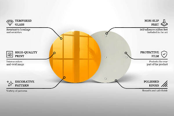 Grabkerzen Unterlage Dunkelgelbe Farbe