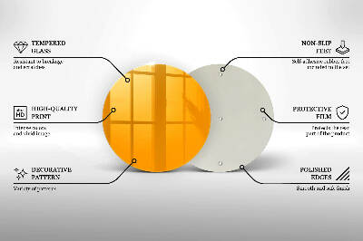 Grabkerzen Unterlage Dunkelgelbe Farbe