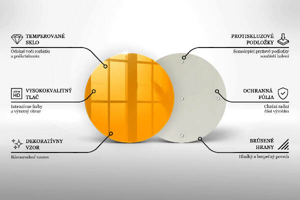 Grabkerzen Unterlage Dunkelgelbe Farbe
