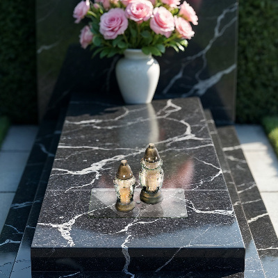 Untersetzer für Grabkerze rechteckige transparente