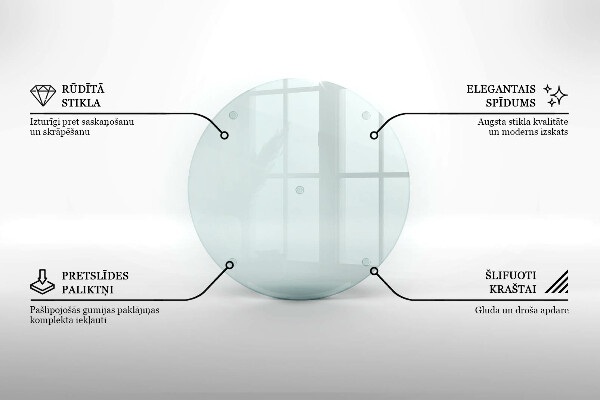 Glasunterlage für Grabkerzen runder transparent