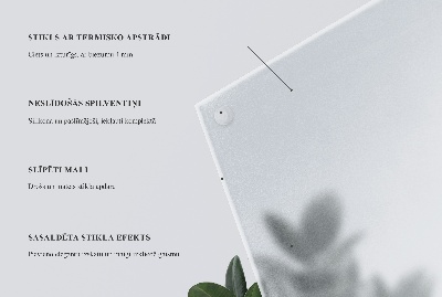 Quadratische Tischplatte aus Glas Halbtransparente