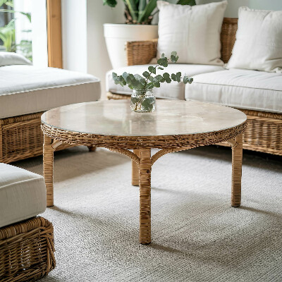 Runde tischplatte Marmorstrukturmuster