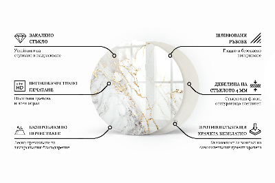 Glastischplatte Betonstruktur mit Kratzern