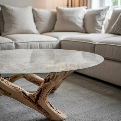 Glastischplatte Betonstruktur mit Kratzern