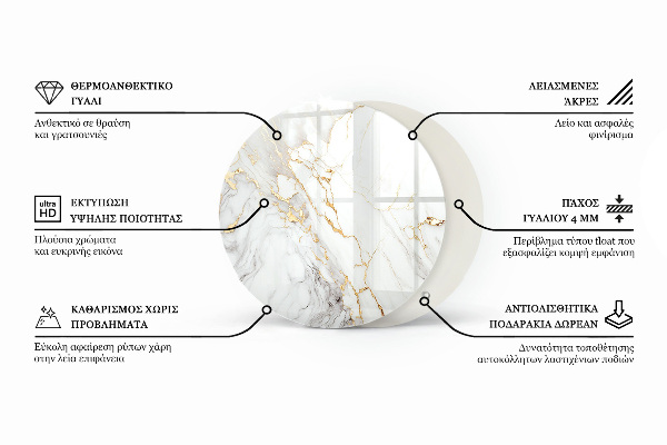Glastischplatte Betonstruktur mit Kratzern