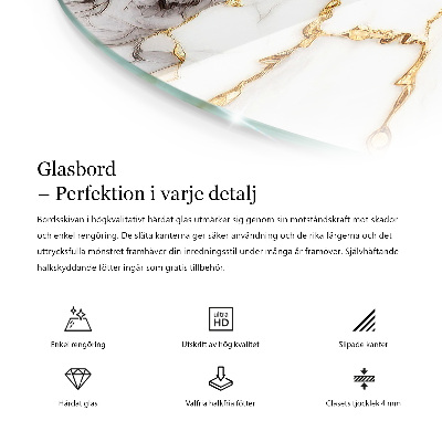 Glastischplatte Betonstruktur mit Kratzern