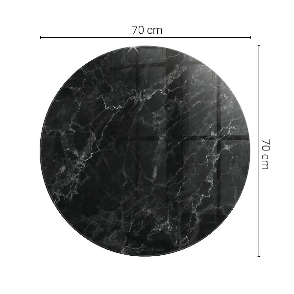 Runde tischplatte Marmormuster mit Adern