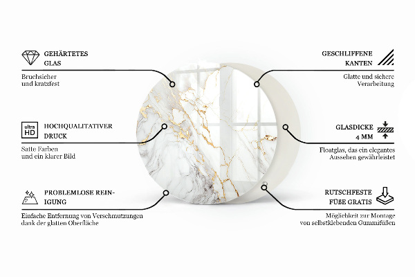 Runde tischplatte Naturholz mit Harz