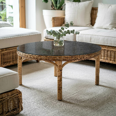 Glastischplatte Natürliche Steinstruktur