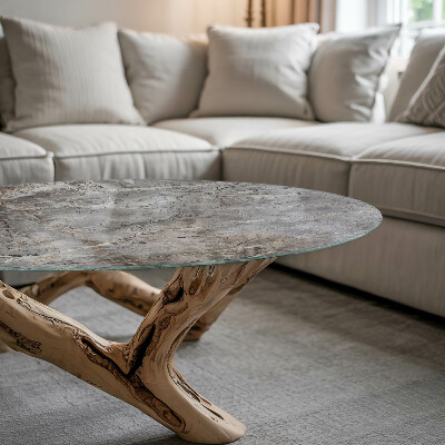 Runde tischplatte Muster aus Naturmarmor