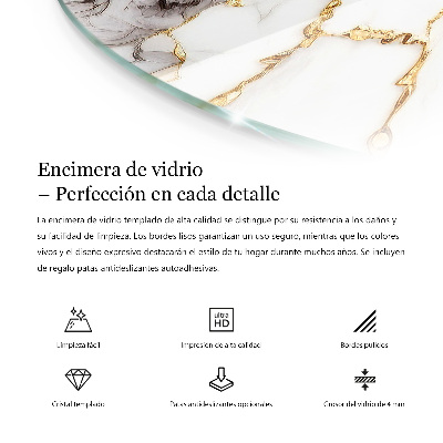 Runde tischplatte Natürliche Holzmaserung