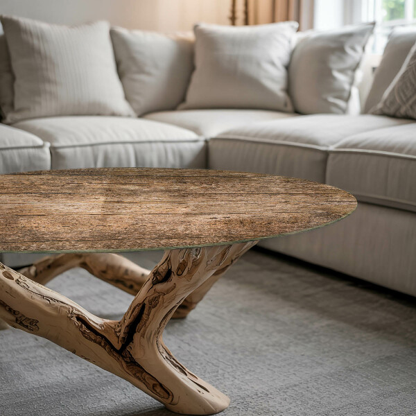 Glastischplatte Der Aufbau von Holzbrettern