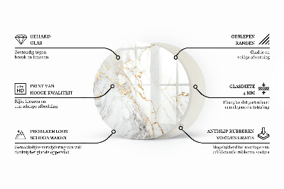 Runde tischplatte Marmoroberflächenmuster