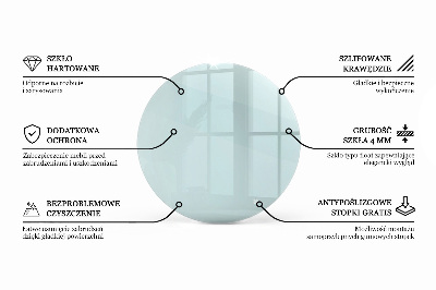 Tischplatte rund transparent
