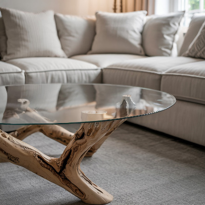 Tischplatte rund transparent