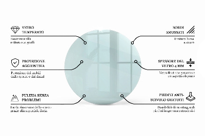 Tischplatte rund transparent