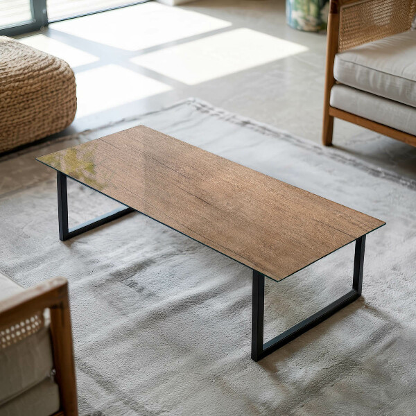 Glas für tischplatte Der Charme von Naturholz