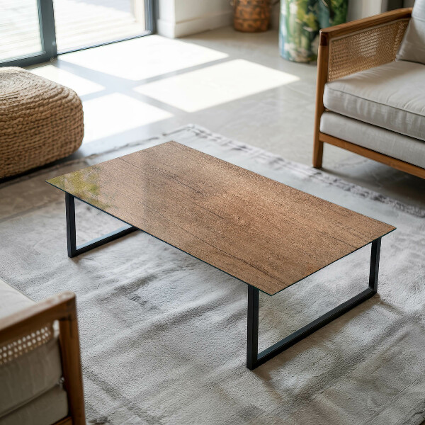 Glas für tischplatte Der Charme von Naturholz