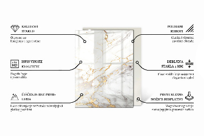 Rechteckige tischplatte Reinweiß