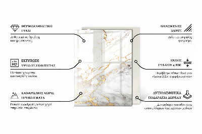 Glas für tischplatte Elegantes Schwarz.