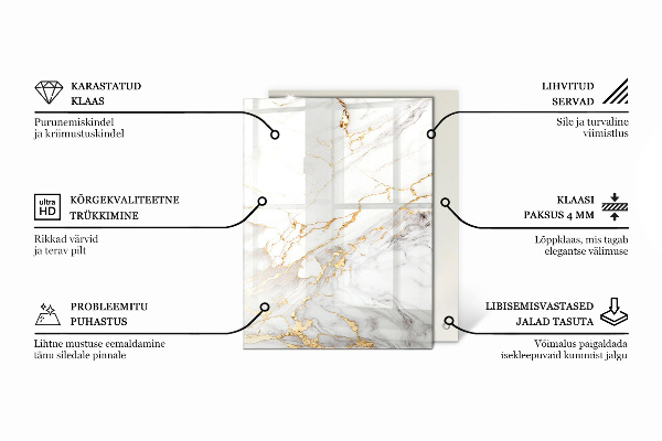 Rechteckige tischplatte Kratzer auf der Betonoberfläche