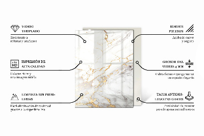 Glas für tischplatte Dekorative Mosaike mit Details