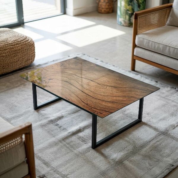 Rechteckige tischplatte Stilvolles Waldmotiv