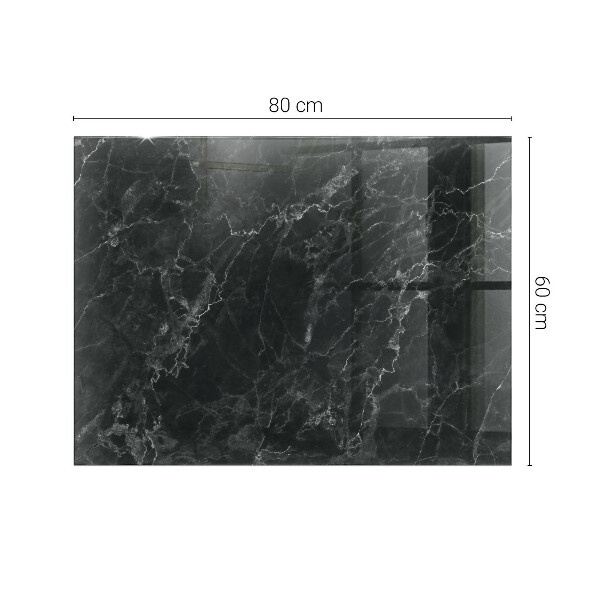 Glas für tischplatte Marmor mit feinen Adern