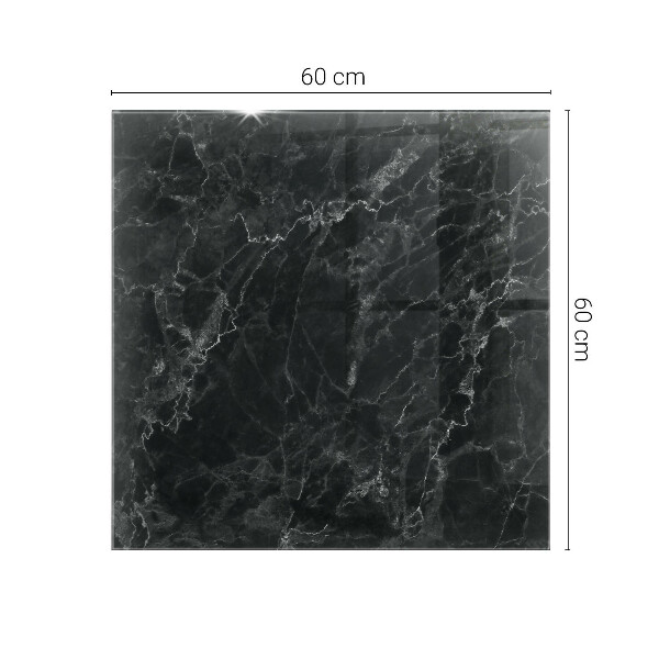 Glas für tischplatte Marmor mit feinen Adern