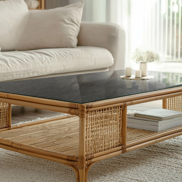 Rechteckige tischplatte Steintexturmotiv