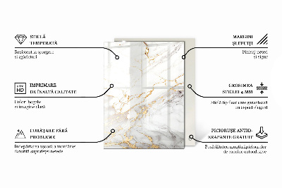 Rechteckige tischplatte Steintexturmotiv