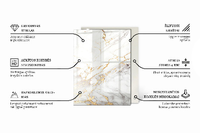 Rechteckige tischplatte Feine Marmoradern