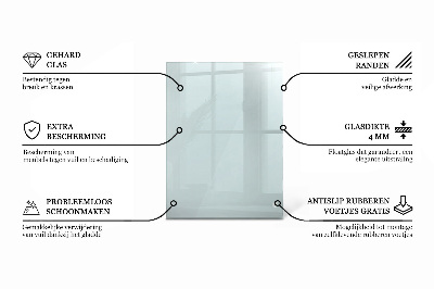 Rechteckige tischplatte transparent