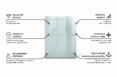 Rechteckige tischplatte transparent