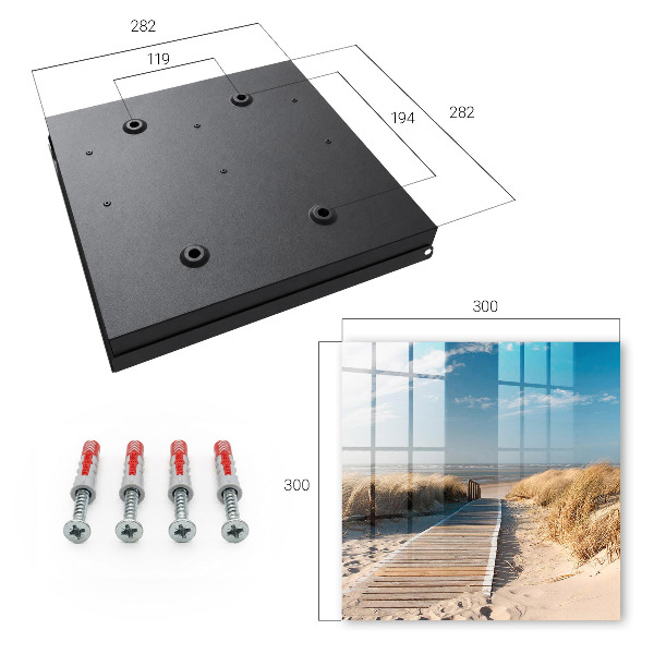 Schlüsselkasten mit Motiv ruhiger Strand