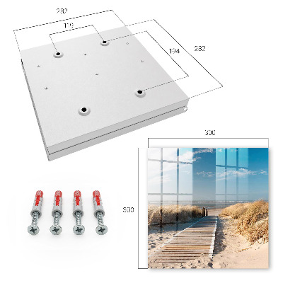 Schlüsselkasten mit Motiv ruhiger Strand